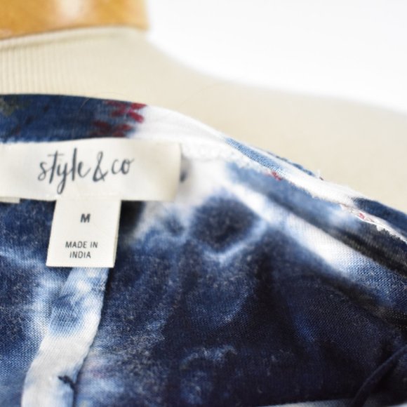 Style & Co Tie-Dye Floral size M - Picture 3 of 3